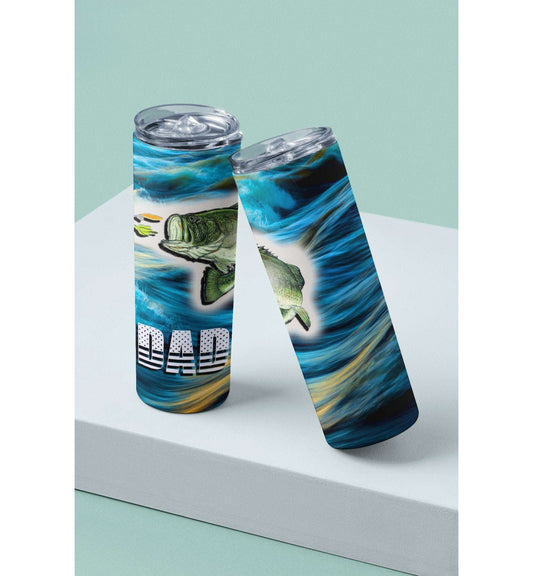 Bass Fishing Tumbler Skinny Tumblers 25