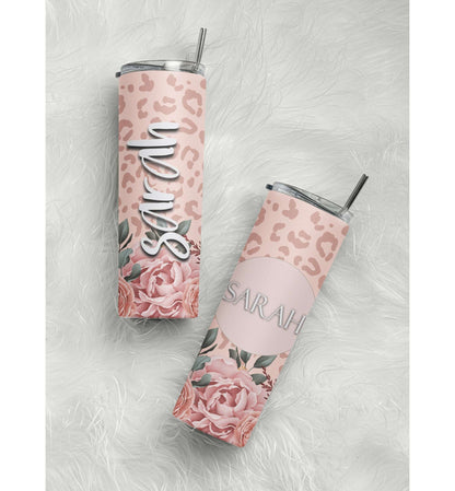 Blush Leopard Pattern Tumbler 25