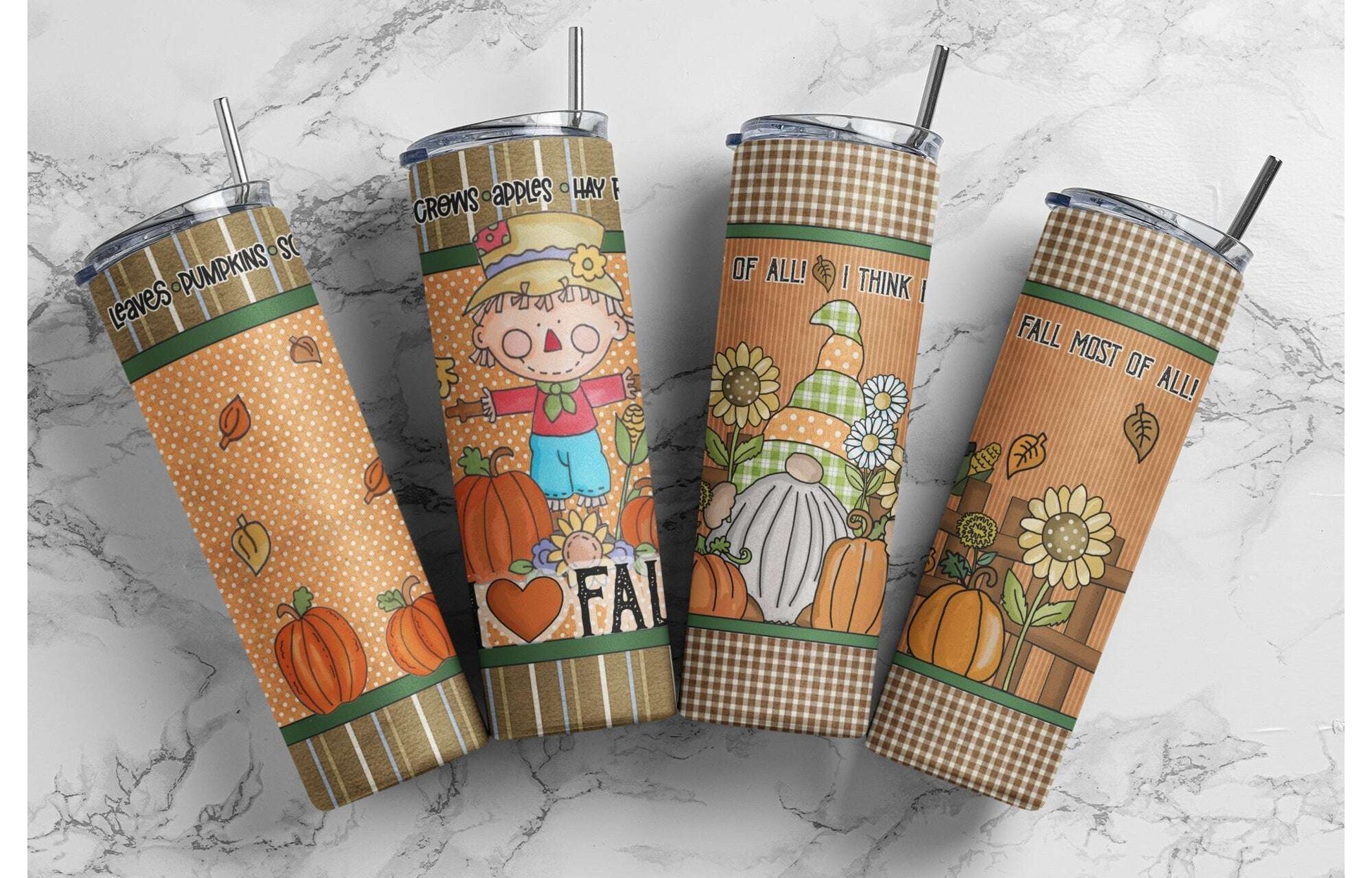 I Love Fall Most of All Skinny Tumbler Skinny Tumblers 25