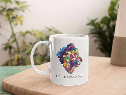 Let the Lions Roar Mosaic Coffee Mug 12